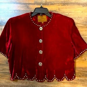 Double D Red Velvet Ranchwear size Medium